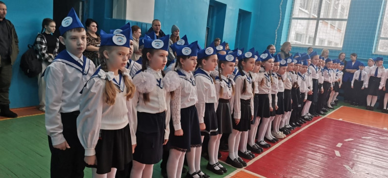 Смотр строя и песни, посвящённый Дню защитника Отечества.
